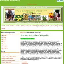 Plantes médicinales d'Afrique.