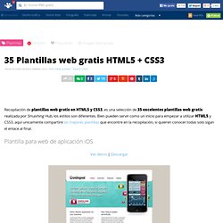 35 Plantillas web gratis HTML5 + CSS3