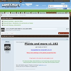 5_01] Plants and more v1.07 - get ready to farm!*new* - Minecraft Forums