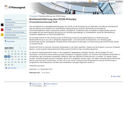 IT Planungsrat - Koordinierungsprojekte - Entwicklung "Prozessdatenbeschleuniger" P23R