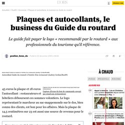 Plaques et autocollants, le business du Guide du routard - 2 mars 2012