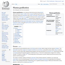 Plasma gasification - Wikipedia
