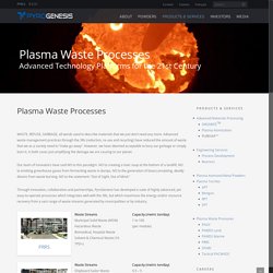 Plasma Waste Processes - PyroGenesis Canada Inc.