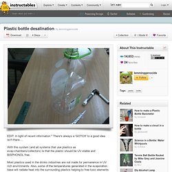 plastic bottle desalination