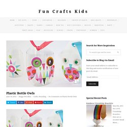 Plastic Bottle Owls - Fun Crafts Kids