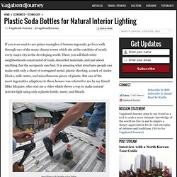 Plastic Soda Bottles for Natural Interior Lighting