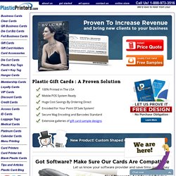 Plastic Gift Card Printing and Custom Gift Cards Encoded For Your POS Software