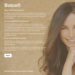 Botox — Mid-Ohio Plastic & Reconstructive Surgery