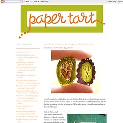 paper tart: How to Make Plastic Shrink Charms from Recycled Plastic