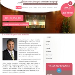 Plastic Surgeon San Antonio - Dr Koneru