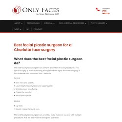 The best facial plastic surgeon in Charlotte, NC with Dr. Freeman