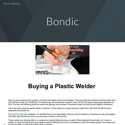 Plastic Welding