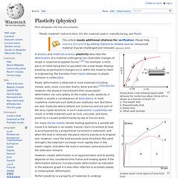 Plasticity (physics)