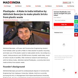 Plastiqube - Plastic Recycling With One Brick At A Time