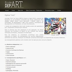 Ecole-Art / Manaa / CPGE / Art plastique/ Art Appliqué / Supinfocom