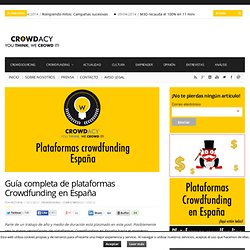 Guía completa de plataformas Crowdfunding en España - Crowdacy