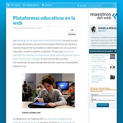 Plataformas educativas en la web
