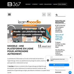 Moodle : une plateforme en ligne pour apprendre autrement.