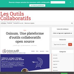 Osinum. Une plateforme d'outils collaboratifs open source