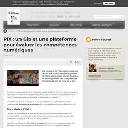 PIX : un Gip et une plateforme pour évaluer les compétences numériques