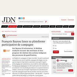 François Bayrou lance sa plateforme participative de campagne