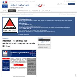 Plateforme Signalement sur Internet