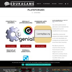Plateformes - Edukagame - Créer vos jeux éducatifs