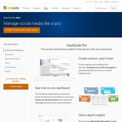 Pro - Social Media Management Plan