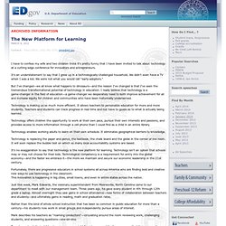 The New Platform for Learning