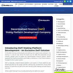 DeFi Staking Platform Development Services