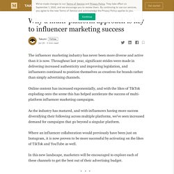 Why a multi-platform approach is key to influencer marketing success