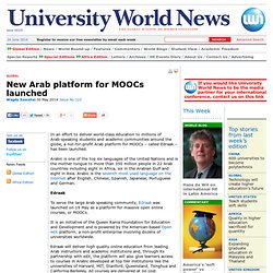 First Arab platform for MOOCs launched