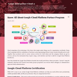 Know All About Google Cloud Platform Partner Program