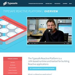 Reactive – Typesafe Platform - Typesafe
