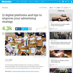 11 digital platforms and tips to improve your advertising strategy