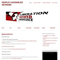 People's Assemblies » platforms