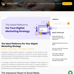 The Ideal Platforms For Your Digital Marketing Strategy
