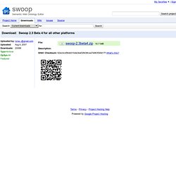 SWOOP - Semantic Web Ontology Editor