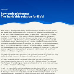 Low-code platforms: The ‘bank’able solution for ISVs - WaveMaker