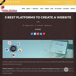 Best Platforms To Create A Website