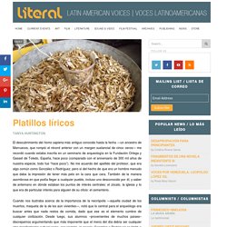 Platillos líricos - Literal Magazine