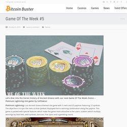 Play Platinum Lightning Casino for Bitcoin