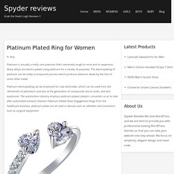 Platinum Plated Ring for Women - Spyder reviews
