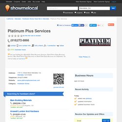 Platinum Plus Services - Glendale, CA 91204 - (818)272-8866