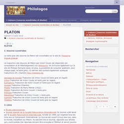 PLATON - Philologos