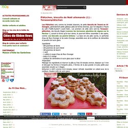 Plätzchen, biscuits de Noël allemands (1) : Terassenplätzchen