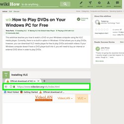 How to Play DVDs on Your Windows PC for Free