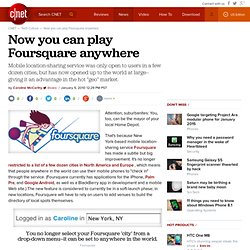 Foursquare anywhere