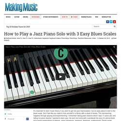 How to Play a Jazz Piano Solo with C, F, G Blues Scales