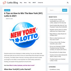 How to Play & Win New York(NY) Lotto in 2021